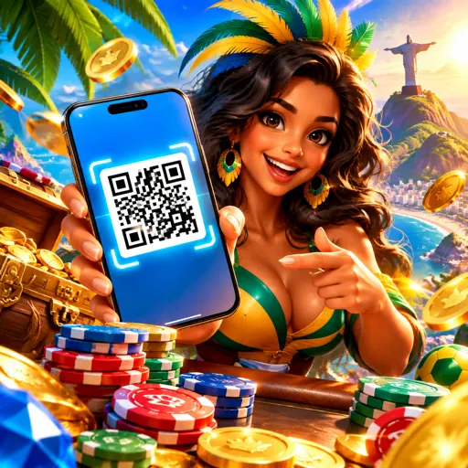 Celular com o app da 38R aberto na aba de jogos